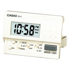 CASIO 卡西歐 鬧鐘, 白色