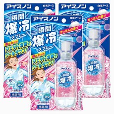Hakugen Earth 白元 ICE NON 衣物涼感香氛噴霧 隨身瓶 香皂香, 3個, 70ml