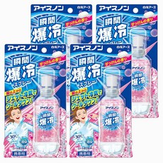 Hakugen Earth 白元 ICE NON 衣物涼感香氛噴霧 隨身瓶 香皂香, 4個, 70ml