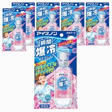 Hakugen Earth 白元 ICE NON 衣物涼感香氛噴霧 隨身瓶 香皂香, 6個, 70ml
