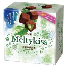 Meltykiss 雪吻 明治Meltykiss 抹茶夾餡可可粒, 52g, 1盒