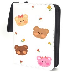 언커먼 카드 바인더 앨범 보관함, 곰돌이, 50매