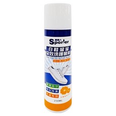 Sporter 運動人 白鞋溜溜全效洗護慕斯 清潔去汙 增白除黃, 250ml, 1瓶