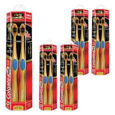 콜게이트 360 차콜 골드 칫솔, 2개입, 5개