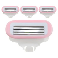 Market Ring 女性用多款除毛刀 除毛刀片 粉紅色, 1入, 4個