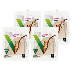 HARIO 好璃奧 V60 原色濾紙 02, 110張, 4包