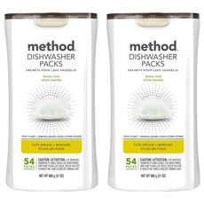 method 三效聰明洗碗球 萊姆薄荷 54顆, 880g, 2個