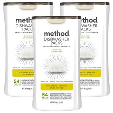 method 三效聰明洗碗球 萊姆薄荷 54顆, 880g, 3個