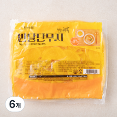 한아름 반달 단무지, 1kg, 6개