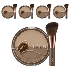 IPKN Latteholic Latte in the Mood Shading + 化妝刷套裝 9.8g, 02 Oat Brown, 5組