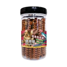 Cat Glory 驕傲貓 嚼嚼魚骨串罐裝 貓咪天然零食, 鮭魚味, 150g, 1罐