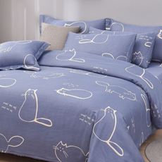 愛北鼻 萊賽爾兩用被套 台灣製 附提袋 PT267, 藍色