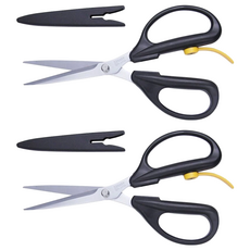 CANARY 長谷川刃物 剪刀大力士 彈片型 185mm長刃 不鏽鋼刀刃 樹脂手柄, AW-185L, 2個