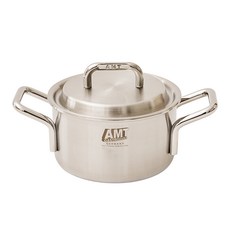 에이엠티 316Ti 스텐 통5중 샤프 양수 냄비, 16cm, 실버, 1개