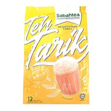 SABAH TEA 沙巴茶牌 南洋拉茶風味香滑奶茶 三合一 經典原味, 30g, 12包, 1袋