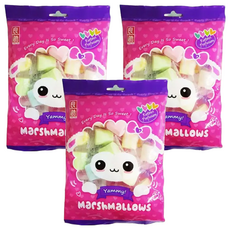 良澔 羊棉棉愛心棉花糖, 大塊一口咬下超過癮, 100g, 3袋