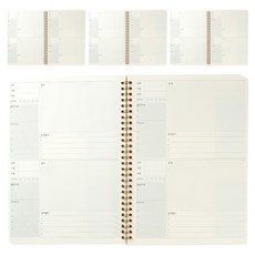 OXFORD 牛奶PP裁切彈簧左翻B5 80張, 單一顏色, 4個