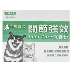PetsTimes 毛孩時代 關節強效保健粉 犬貓適用 2g 30包, 強化骨骼/關節, 1盒