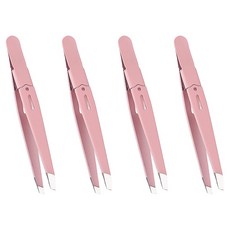 바코젤 修眉美容夾 鑷子, 粉紅色, 4個
