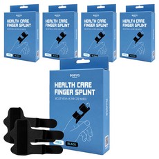 醫生手指固定保護器 紅色 2pcs, 5套, 黑色