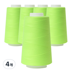 OWL 40수 2합 재봉사 5p, 형광옐로우그린, 4세트