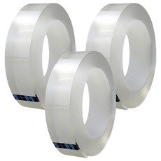 JOJO 無痕超強力矽膠雙面膠帶 2mm x 3m, 3個, 單一顏色