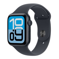 Apple 2025 애플워치 SE3 알루미늄 케이스, 미드나이트, 44mm, GPS+Cellular, 미드나이트, S/M
