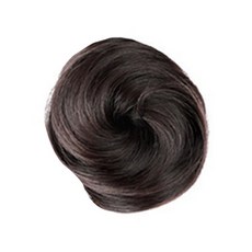 벨르슈브 승무원 하이번 당고머리 한복 올림가채 집게형 부분가발, 브라운블랙, 1개