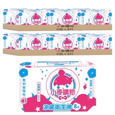 小麥購物 涼感衛生棉 黃色, 日用型24cm, 8片, 12包