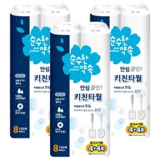 PurePromise 安心潔淨廚房紙巾 150張, 3個, 8入