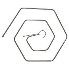 日式不鏽鋼螺旋曬床單, 六角形 銀色