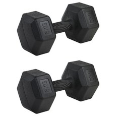 comet Sports 重型六角啞鈴 黑色, 6kg, 2個