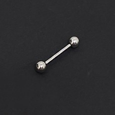 gelluna 全醫療鋼簡約槓鈴球舌環 單支 P-343 14mm