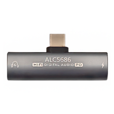 POLYWELL 寶利威爾 Type-C轉3.5mm T型音源轉接器 + PD輸入, 13cm, PW15-T02-A042, 1個