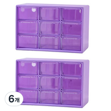 알로데 그리드 데스크 테리어 중, TYPE04 퍼플, 6개