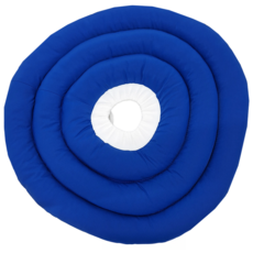 GOOD MO FAMILY 歸毛家族 防舔咬軟式頭套 高韌度輕柔防水布 細纖維棉填充, 地中海藍, XL, 1個