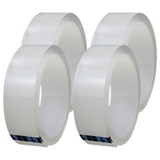 JOJO 無痕超強力矽膠雙面膠帶 2mm x 1m, 單一顏色, 4個