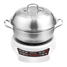 SANSUI 山水高壓蒸食養生鍋 304不鏽鋼 1500W大火力 一鍵操作, SP-10