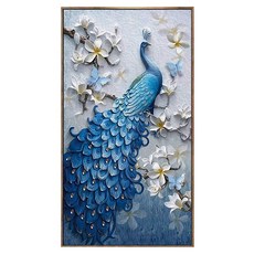 創彩 鑽石畫 ZSD3413, 孔雀, 1個