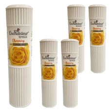 艾詩 Enchanteur 香氛爽身粉 (玫瑰鈴蘭) 黃色 - 200g, 24H持久香氛, 5瓶