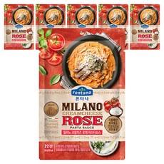 폰타나 밀라노 크림치즈 로제 파스타 소스, 150g, 6개