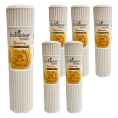 艾詩 Enchanteur 香氛爽身粉 (玫瑰鈴蘭) 黃色 - 200g, 24H持久香氛, 6瓶