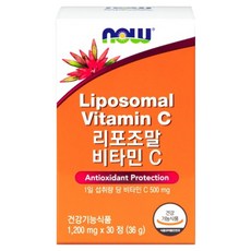 NOW Foods 脂質體維他命C錠 30顆入, 1盒, 36g