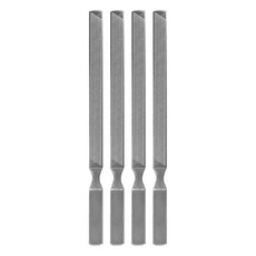 Darkness 不鏽鋼手腳指甲修磨棒 大, 銀色, 4個