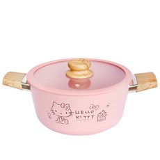 Sanrio 三麗鷗 Hello Kitty 凱蒂貓 雙耳湯鍋, 24cm, 1個