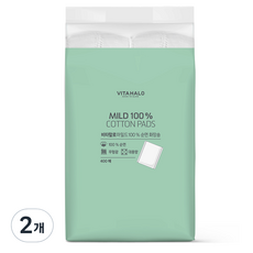 VITAHALO 溫和化妝棉, 400入, 2個