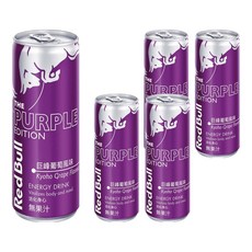 Red Bull 紅牛 巨峰葡萄能量飲, 250ml, 5罐