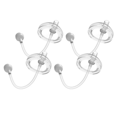 JOONIE 矽膠吸管杯蓋補充裝, 白色, 4個