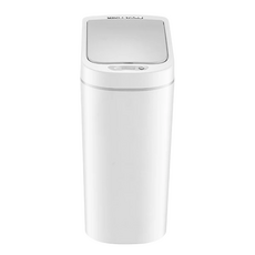 NINESTARS 納仕達 靜音防水紅外線感應垃圾桶 7L, 極地白, 1個