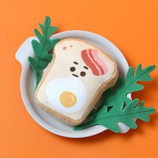 MOCHITOWN 食物造型可微波小麥熱敷袋, 吐司款, 10cm, 1個